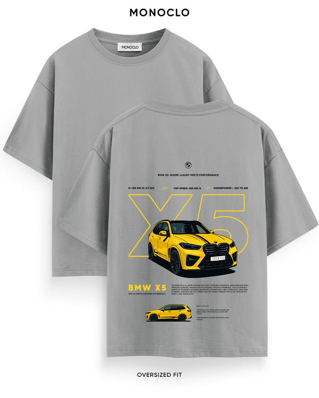 Футболка Monoclo BMW X5 - shop_name Сірий