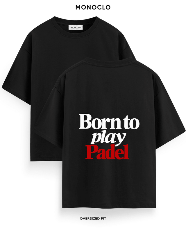 Футболка Monoclo Born to Play Padel – Чорний