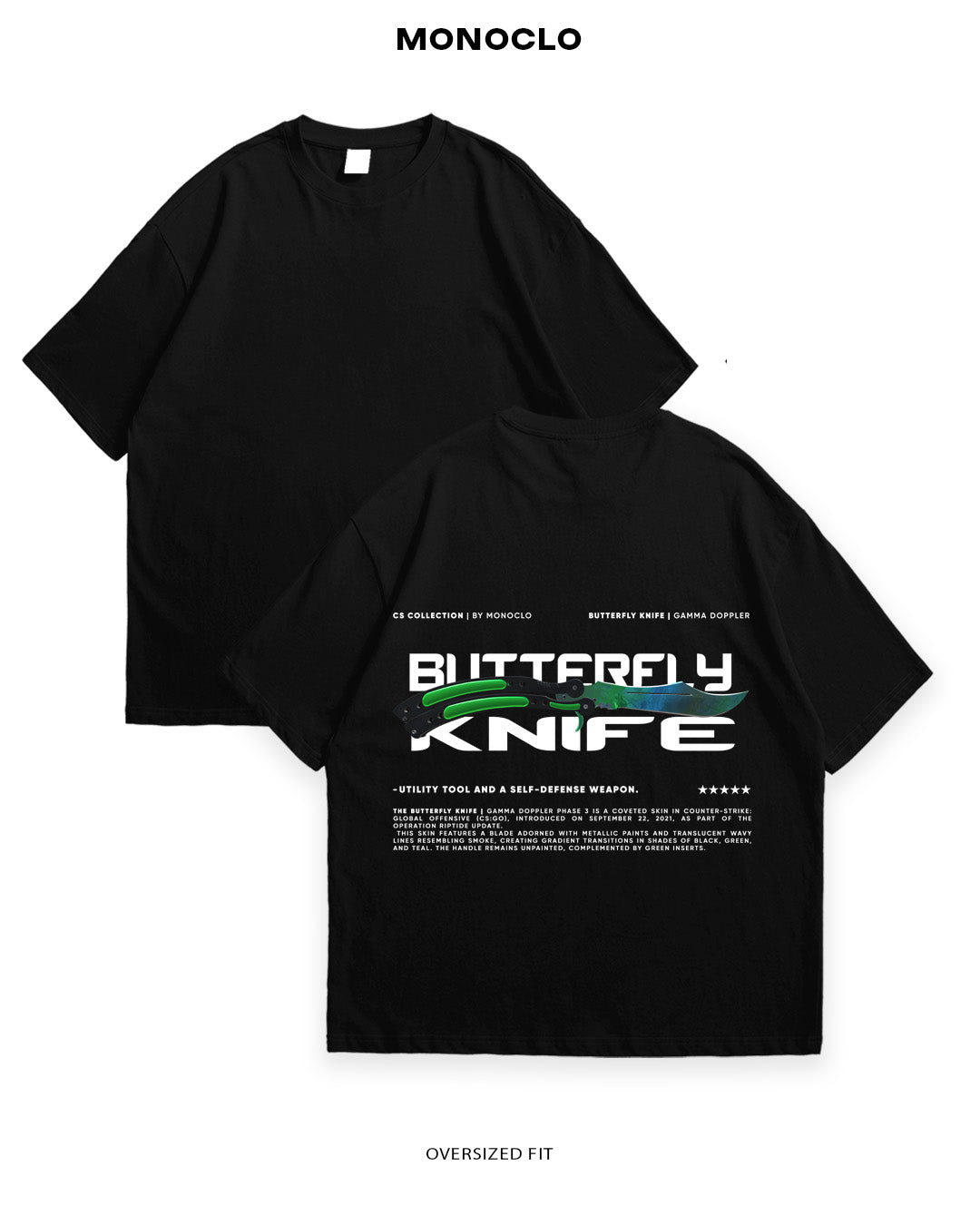 Футболка Monoclo Butterfly Knife - MONOCLO UA