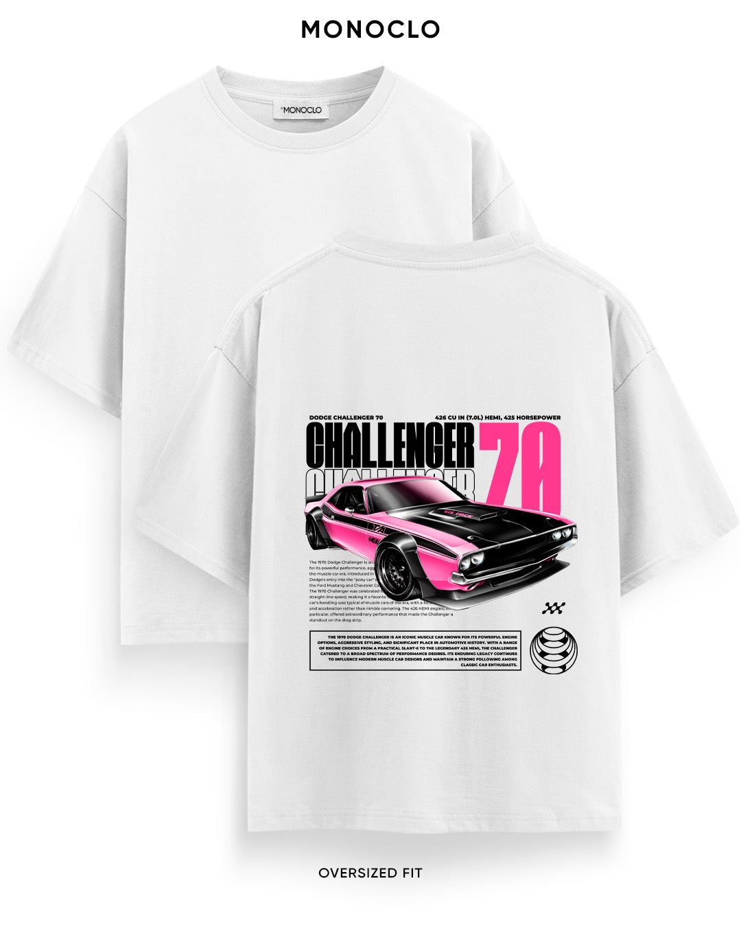Футболка Monoclo Dodge Challenger 70 - MONOCLO UA