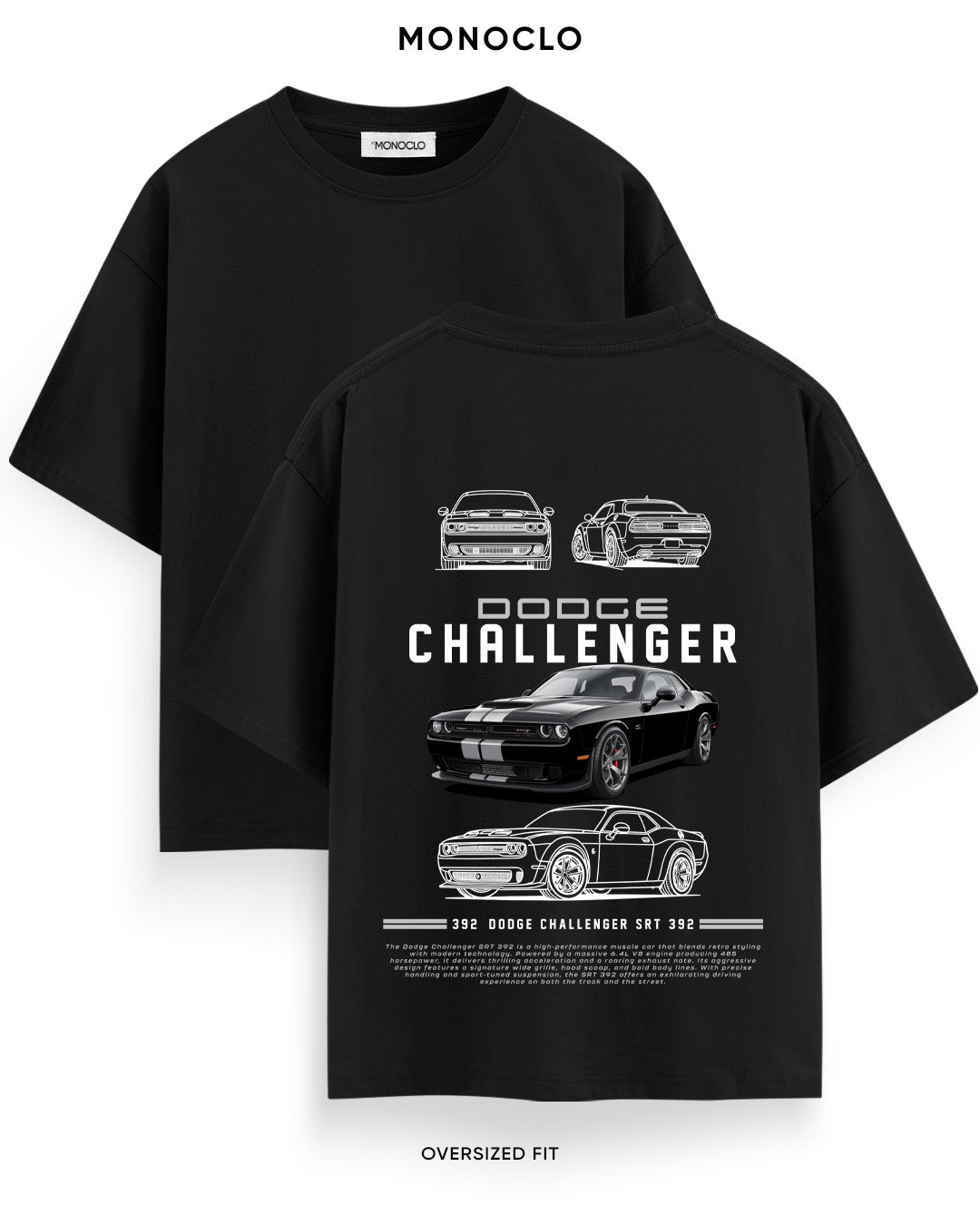 Футболка Monoclo Dodge Challenger SRT 392 - MONOCLO UA