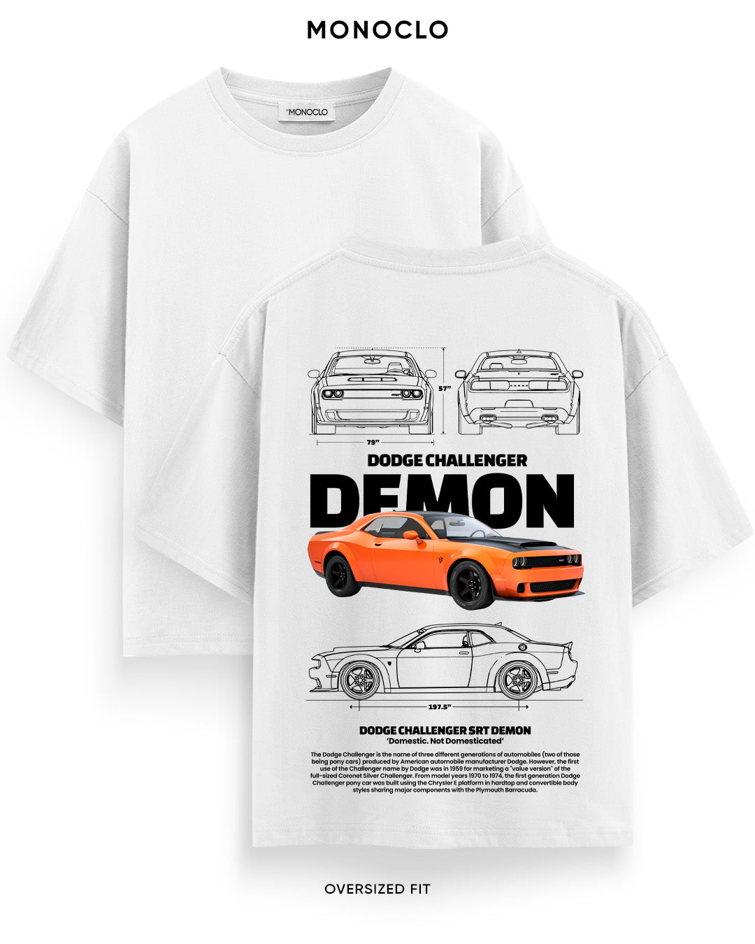 Футболка Monoclo Dodge Challenger SRT Bronze - MONOCLO UA