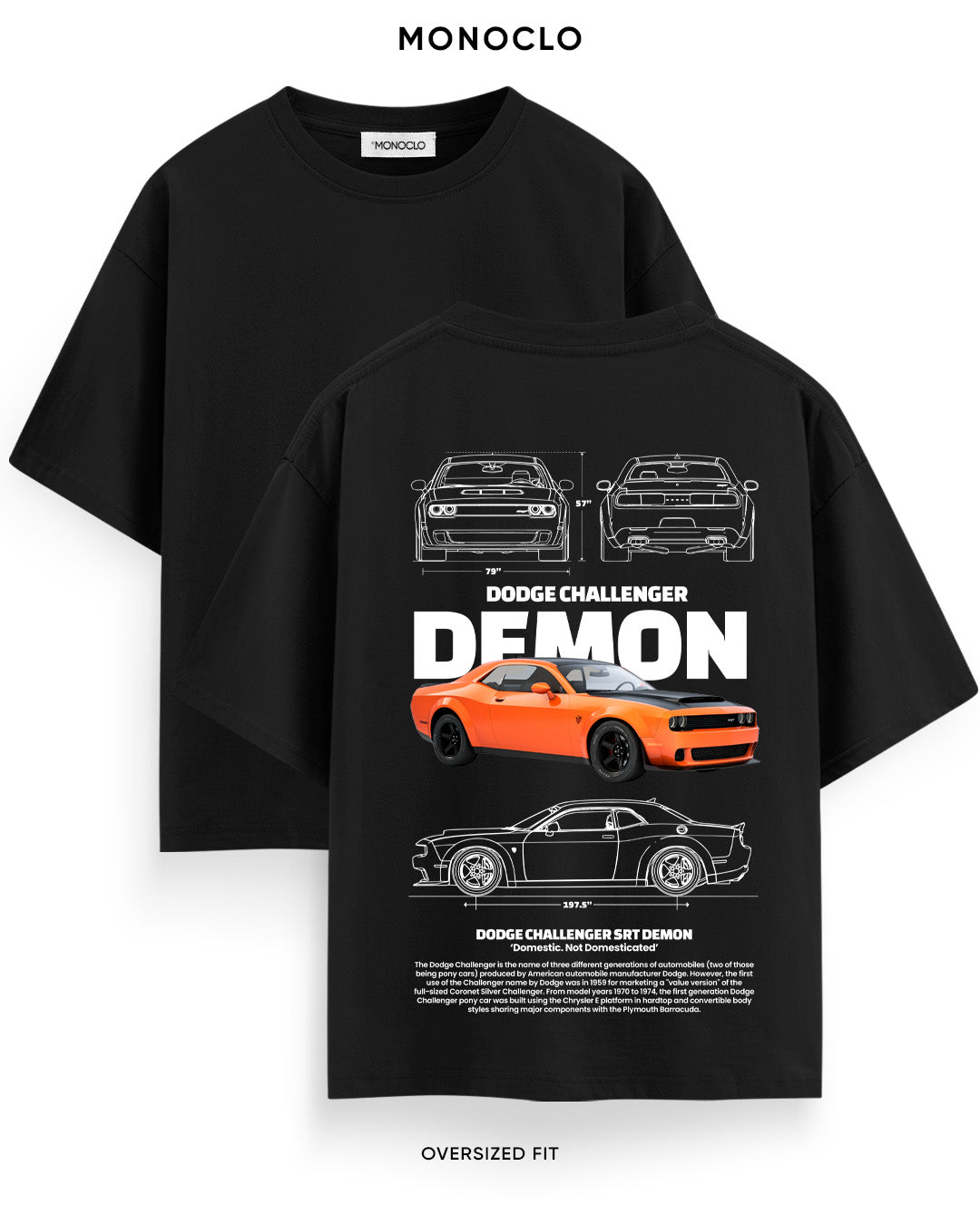 Футболка Monoclo Dodge Challenger SRT Bronze - MONOCLO UA