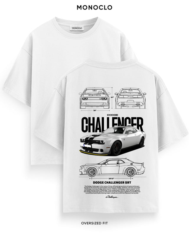 Футболка Monoclo Dodge Challenger SRT Silver - MONOCLO UA