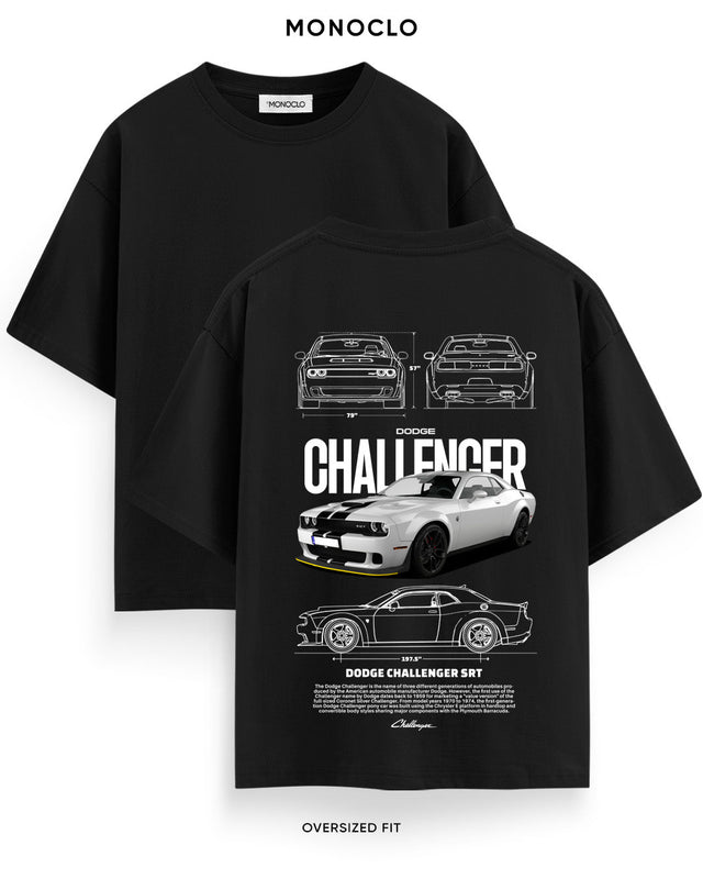 Футболка Monoclo Dodge Challenger SRT Silver - MONOCLO UA