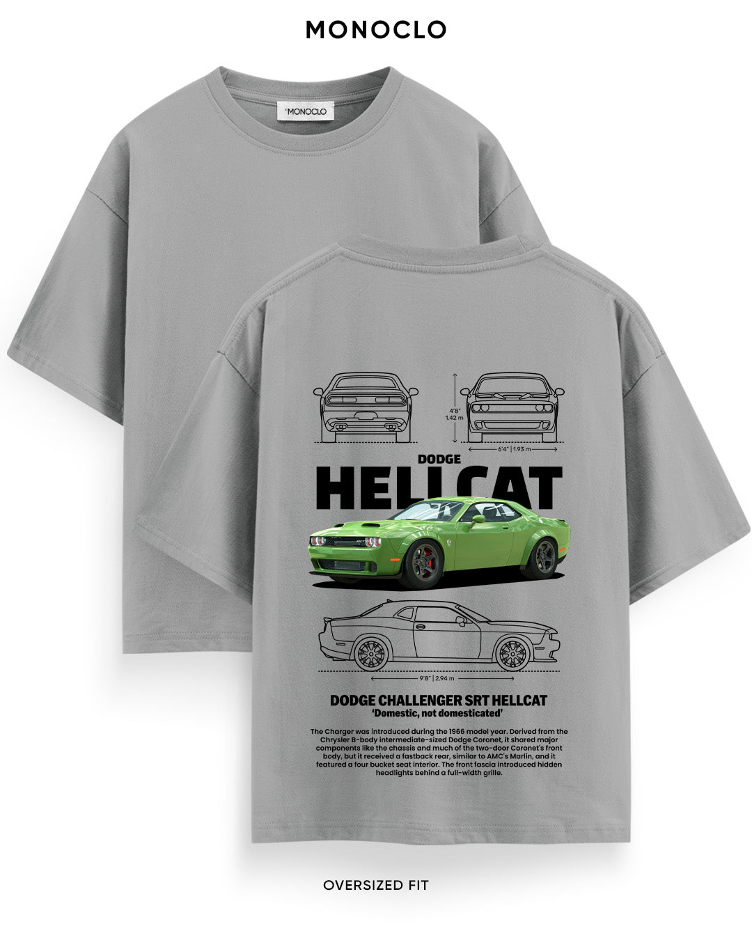 Футболка Monoclo Dodge Charger SRT Hellcat - MONOCLO UA
