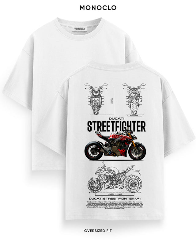 Футболка Monoclo Ducati Streetfighter V4 Grey-Red