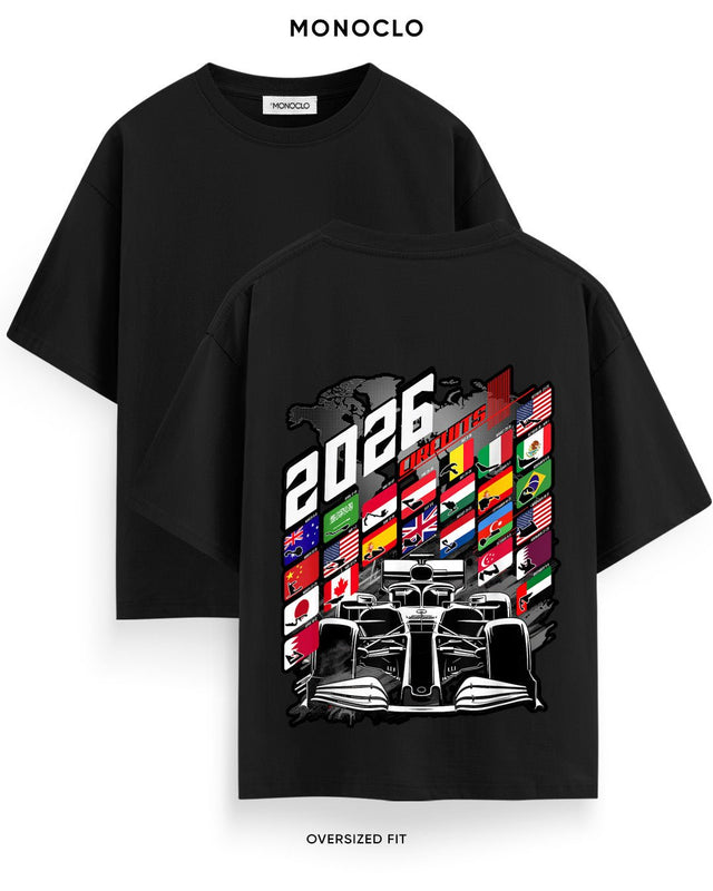 Футболка Monoclo F1 2026 Circuits World Map