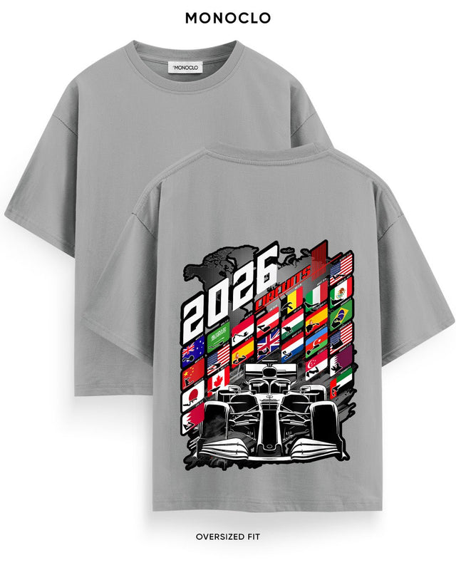 Футболка Monoclo F1 2026 Circuits World Map
