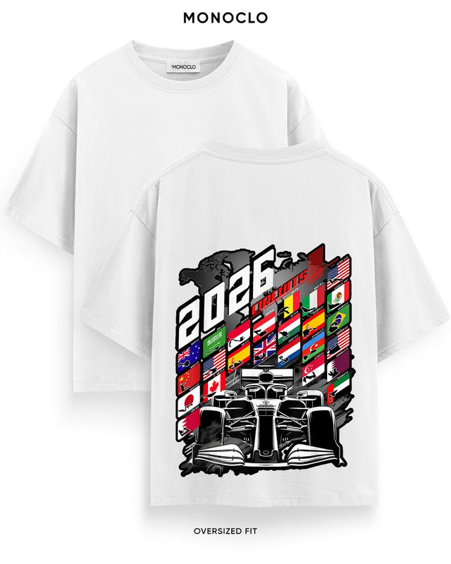 Футболка Monoclo F1 2026 Circuits World Map