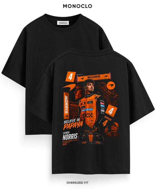 Футболка Monoclo F1 Lando Norris Believe In Papaya