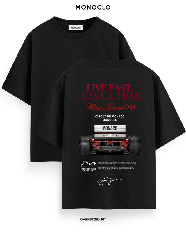 Футболка Monoclo F1 Live Fast Leave a Trail Monaco GP