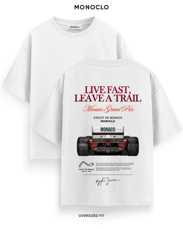 Футболка Monoclo F1 Live Fast Leave a Trail Monaco GP