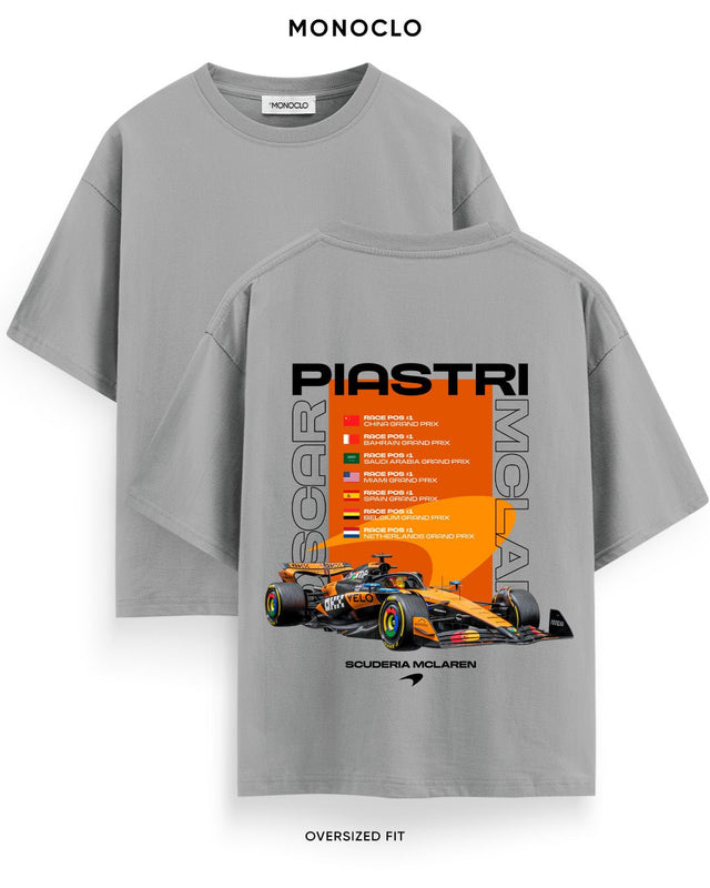 Футболка Monoclo F1 Oscar Piastri McLaren Race Stats