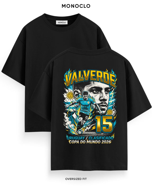 Футболка Monoclo Federico Valverde #15 Uruguay La Celeste Copa 2026