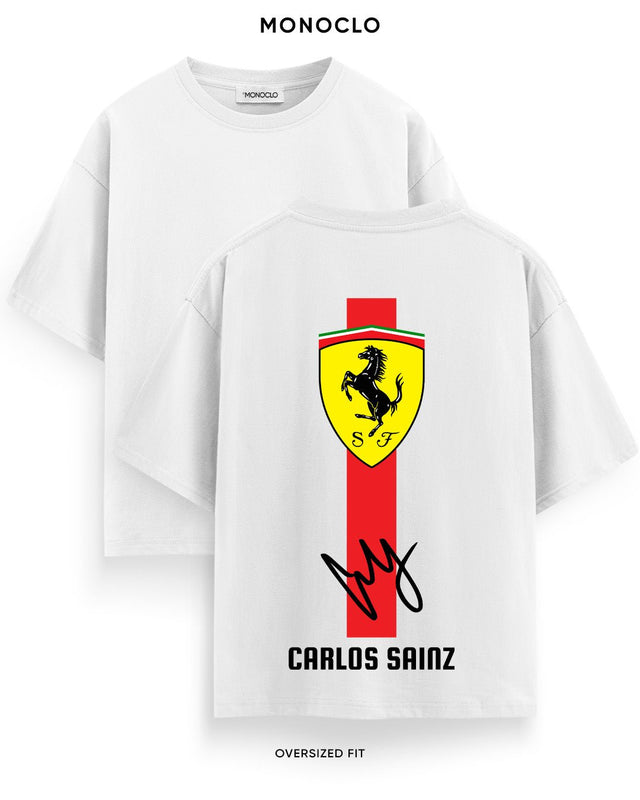 Футболка Monoclo Ferrari Carlos Sainz Sign - shop_name Білий