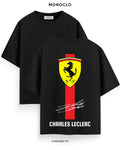 Футболка Monoclo Ferrari Charles Leclerc Sign - shop_name Чорний