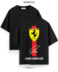 Футболка Monoclo Ferrari Lewis Hamilton Sign - shop_name Чорний
