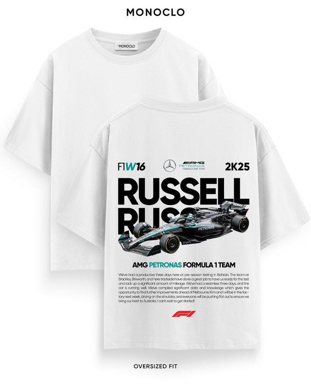 Футболка Monoclo Formula 1 Russell W16 Mercedes