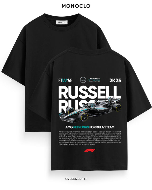 Футболка Monoclo Formula 1 Russell W16 Mercedes