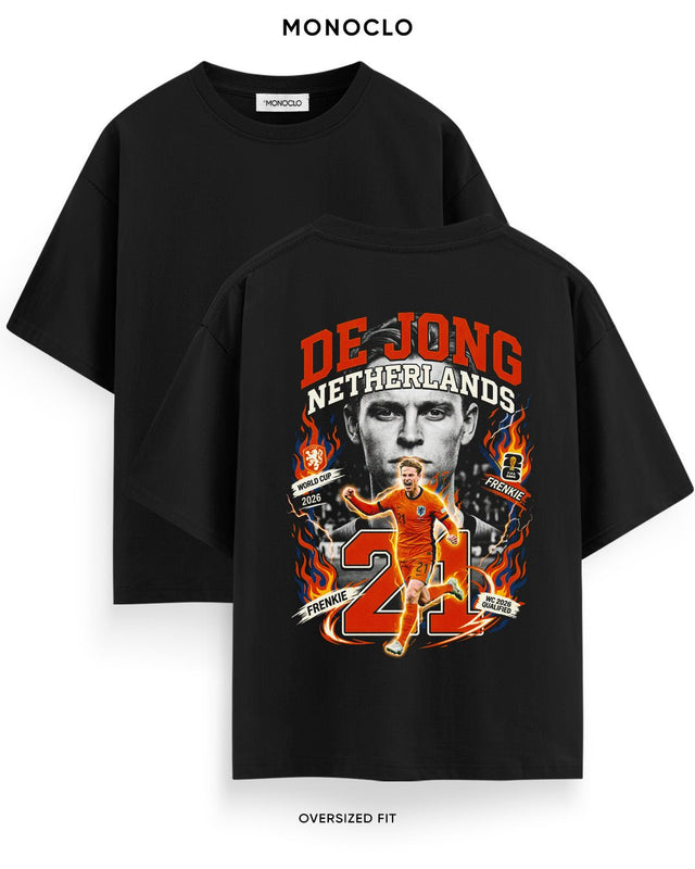 Футболка Monoclo Frenkie de Jong #21 Netherlands WC 2026