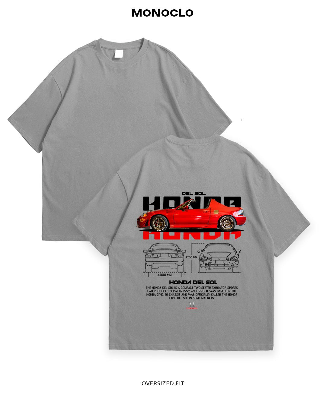 Футболка Monoclo Honda Del Sol - MONOCLO UA