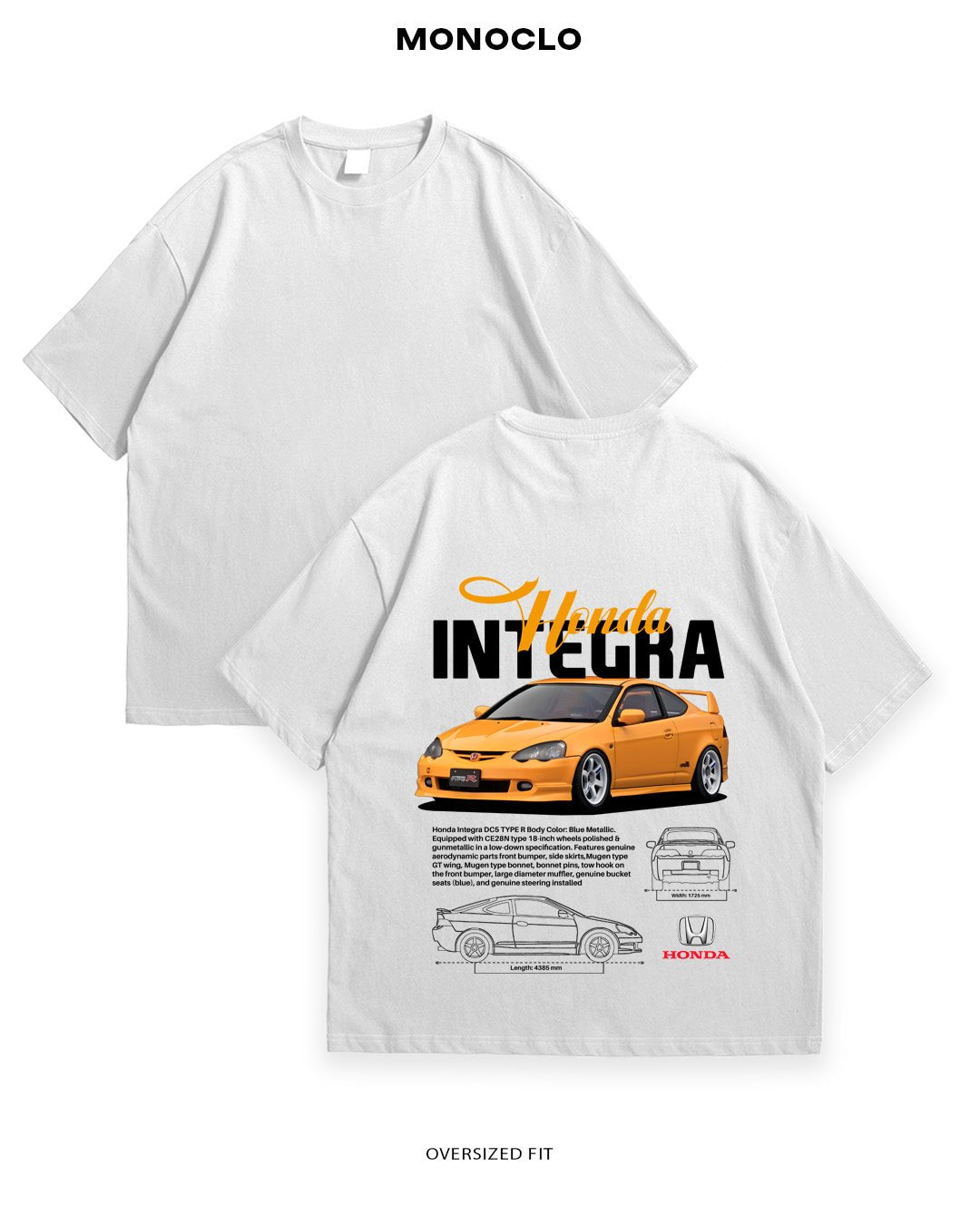 Футболка Monoclo Honda Integra - MONOCLO UA