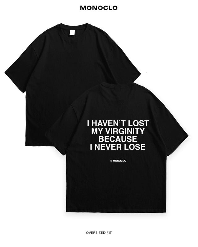 Футболка Monoclo I Haven’t Lost My Virginity - shop_name Чорний