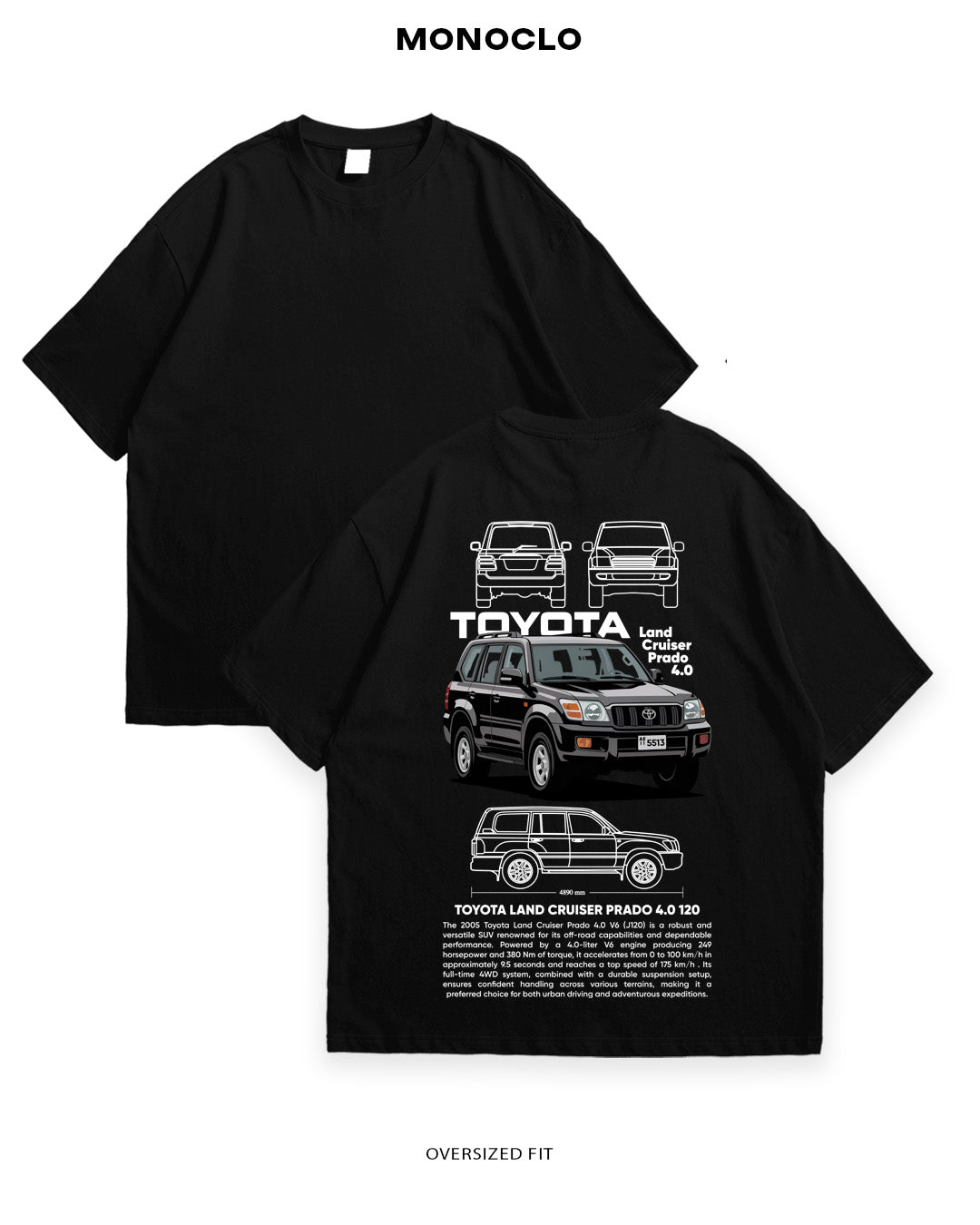 Футболка Monoclo Land Cruiser Prado 4.0 - MONOCLO UA