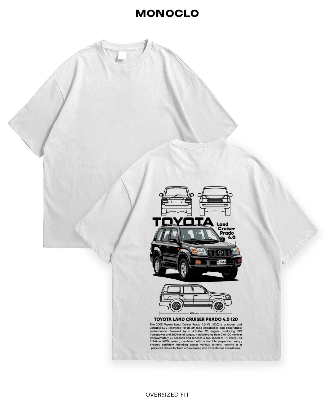 Футболка Monoclo Land Cruiser Prado 4.0 - MONOCLO UA
