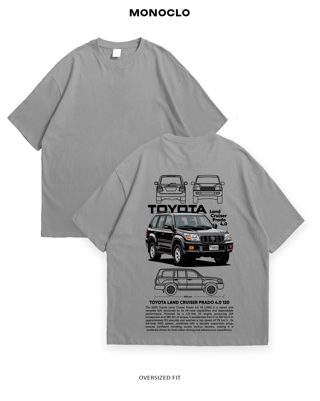 Футболка Monoclo Land Cruiser Prado 4.0 - MONOCLO UA