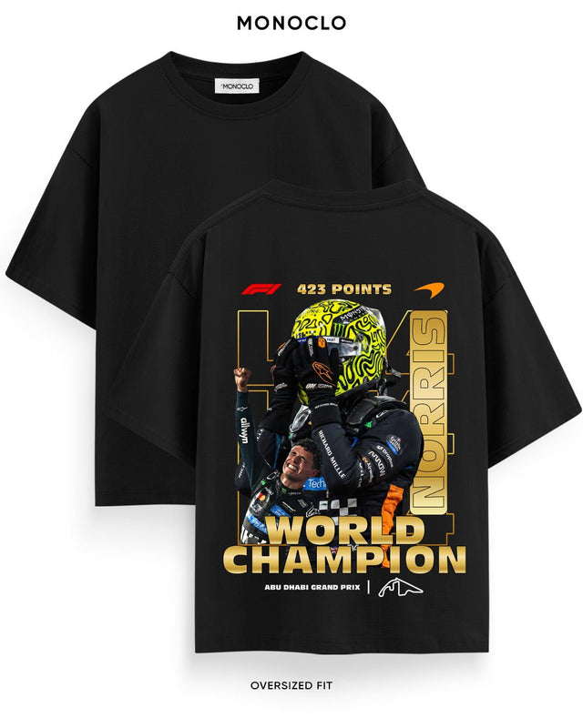 Футболка Monoclo Lando Norris World Champion 423 Points F1