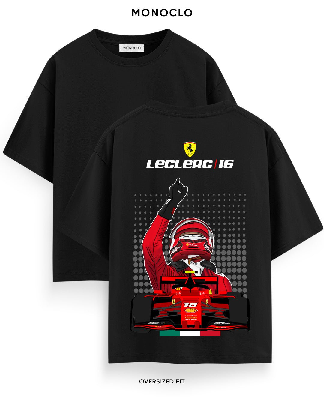 Футболка Monoclo Leclerc 16italy - shop_name Чорний