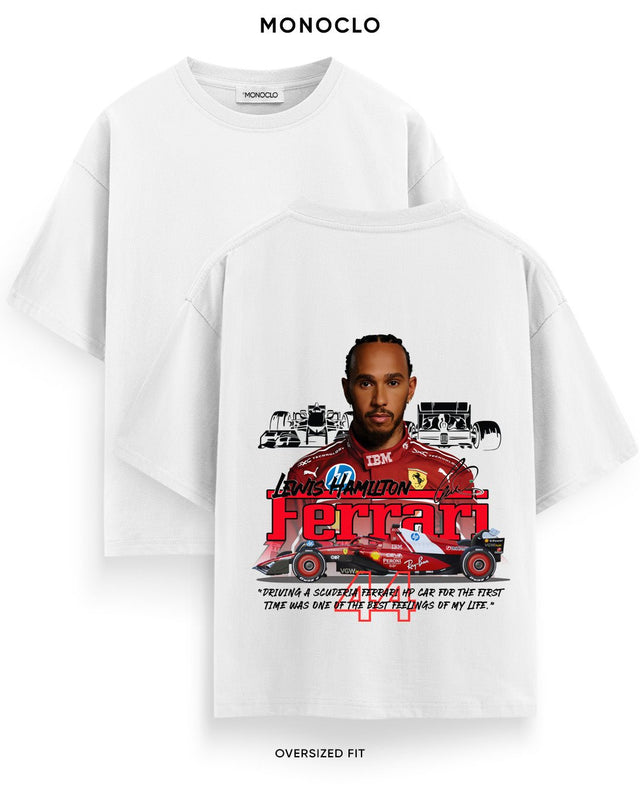 Футболка Monoclo Lewis Hamilton Ferrari 44 F1