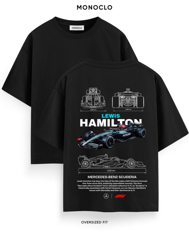 Футболка Monoclo Lewis Hamilton Mercedes-Benz Scuderia F1 #2