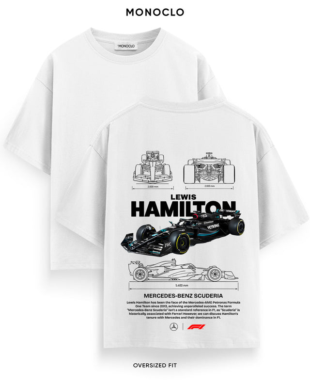 Футболка Monoclo Lewis Hamilton Mercedes-Benz Scuderia F1