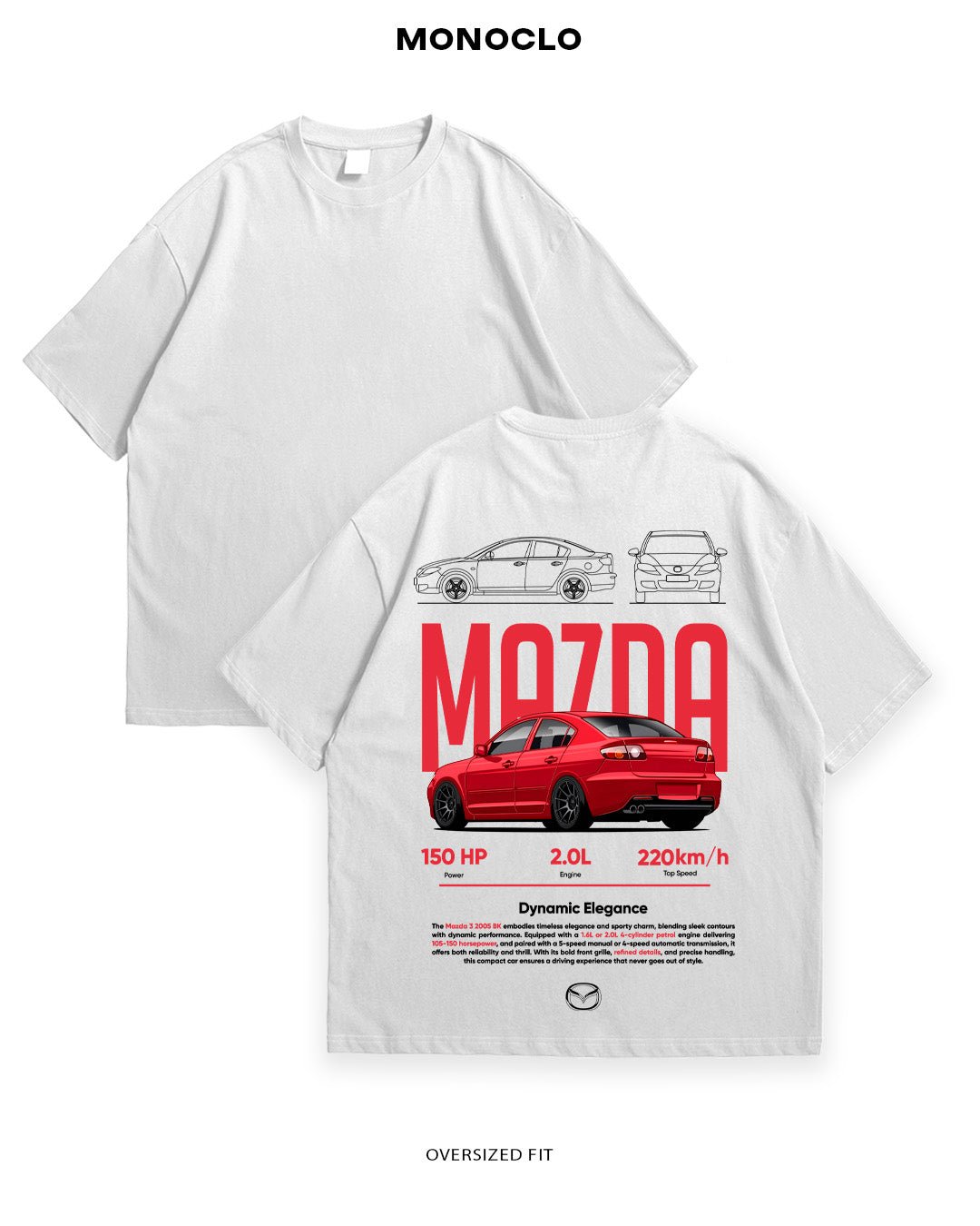 Футболка Monoclo Mazda 3 - MONOCLO UA