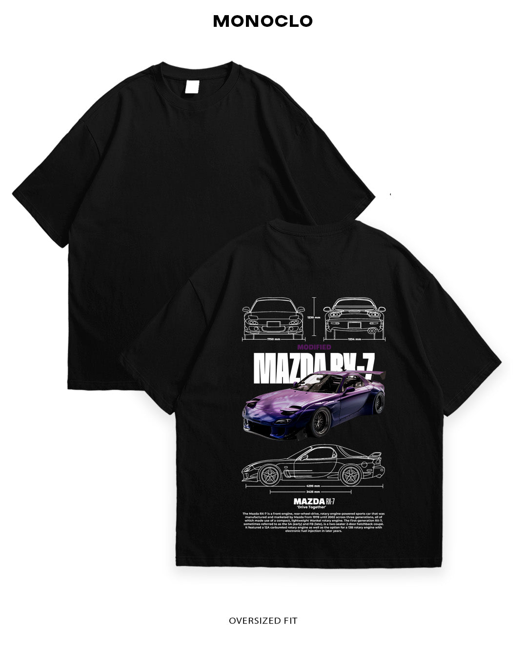 Футболка Monoclo Mazda RX - 7 Mod - MONOCLO UA