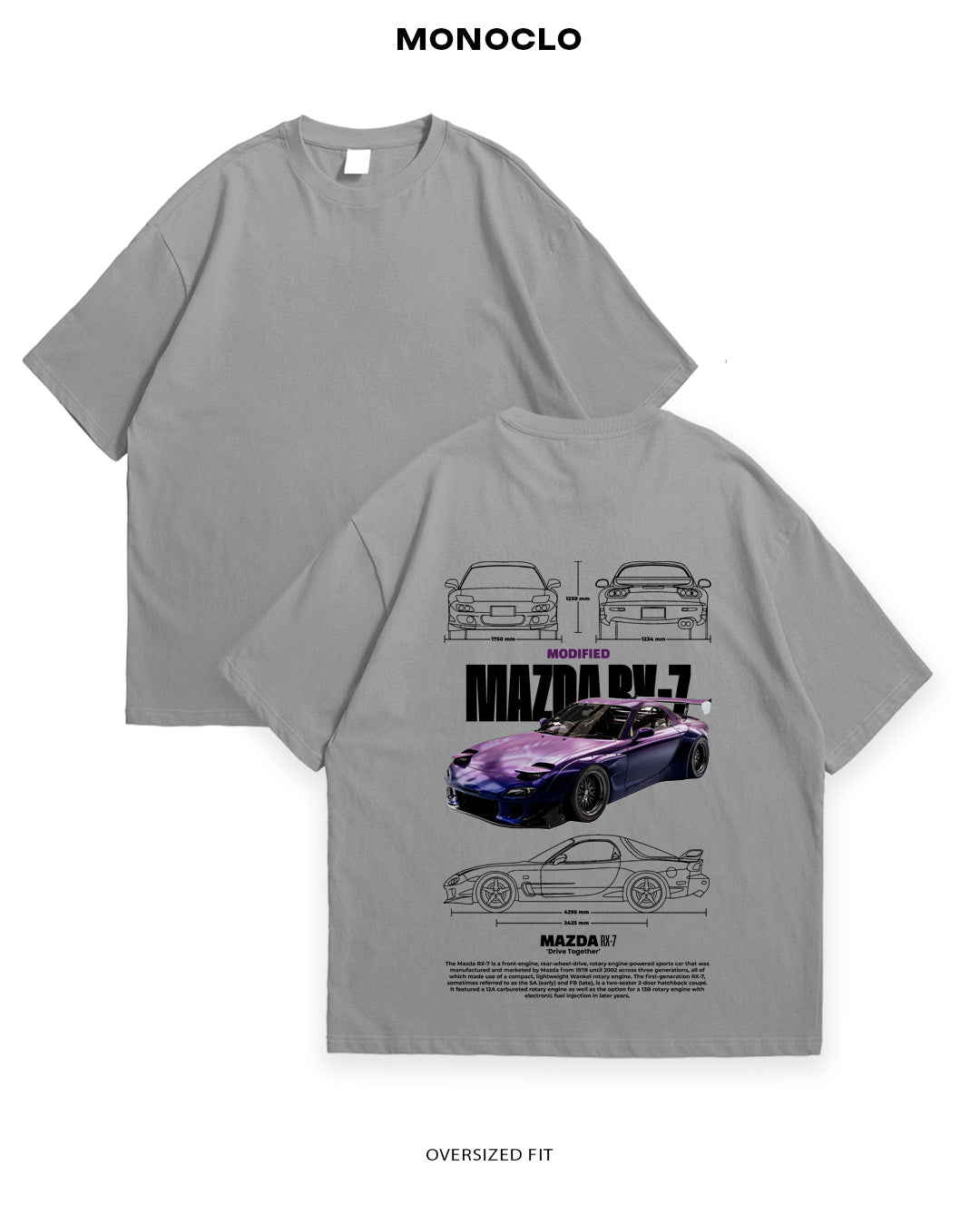 Футболка Monoclo Mazda RX - 7 Mod - MONOCLO UA