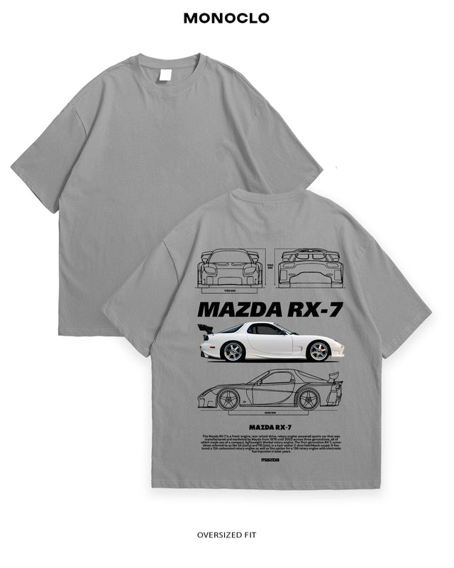 Футболка Monoclo Mazda RX - 7 White - MONOCLO UA