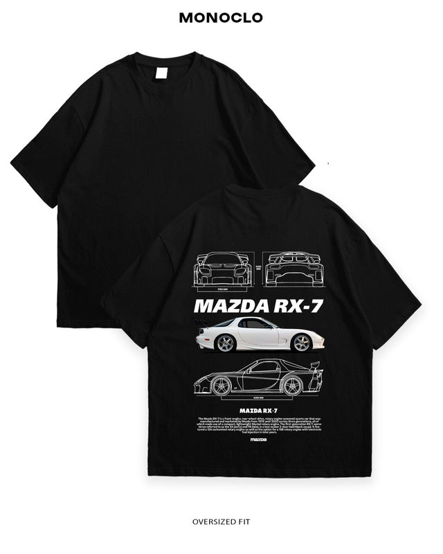 Футболка Monoclo Mazda RX - 7 White - MONOCLO UA