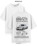 Футболка Monoclo Mercedes - Benz E55 AMG (W211) - shop_name Білий