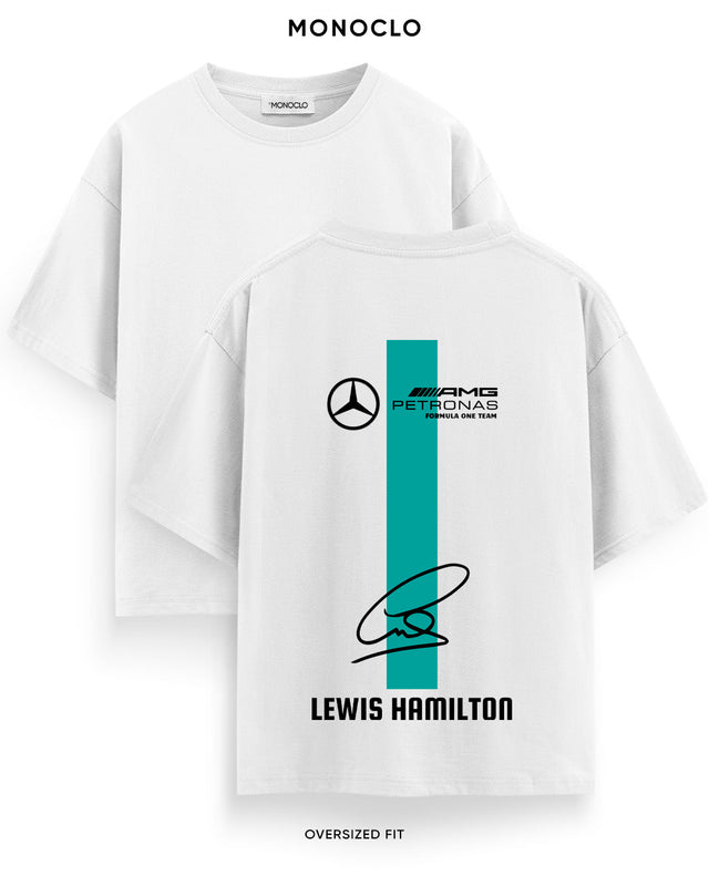 Футболка Monoclo Mercedes Lewis AMG Sign - shop_name Білий