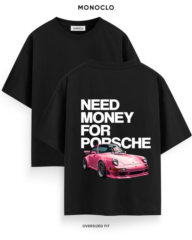 Футболка Monoclo Need Money For Porsche Pink - MONOCLO UA
