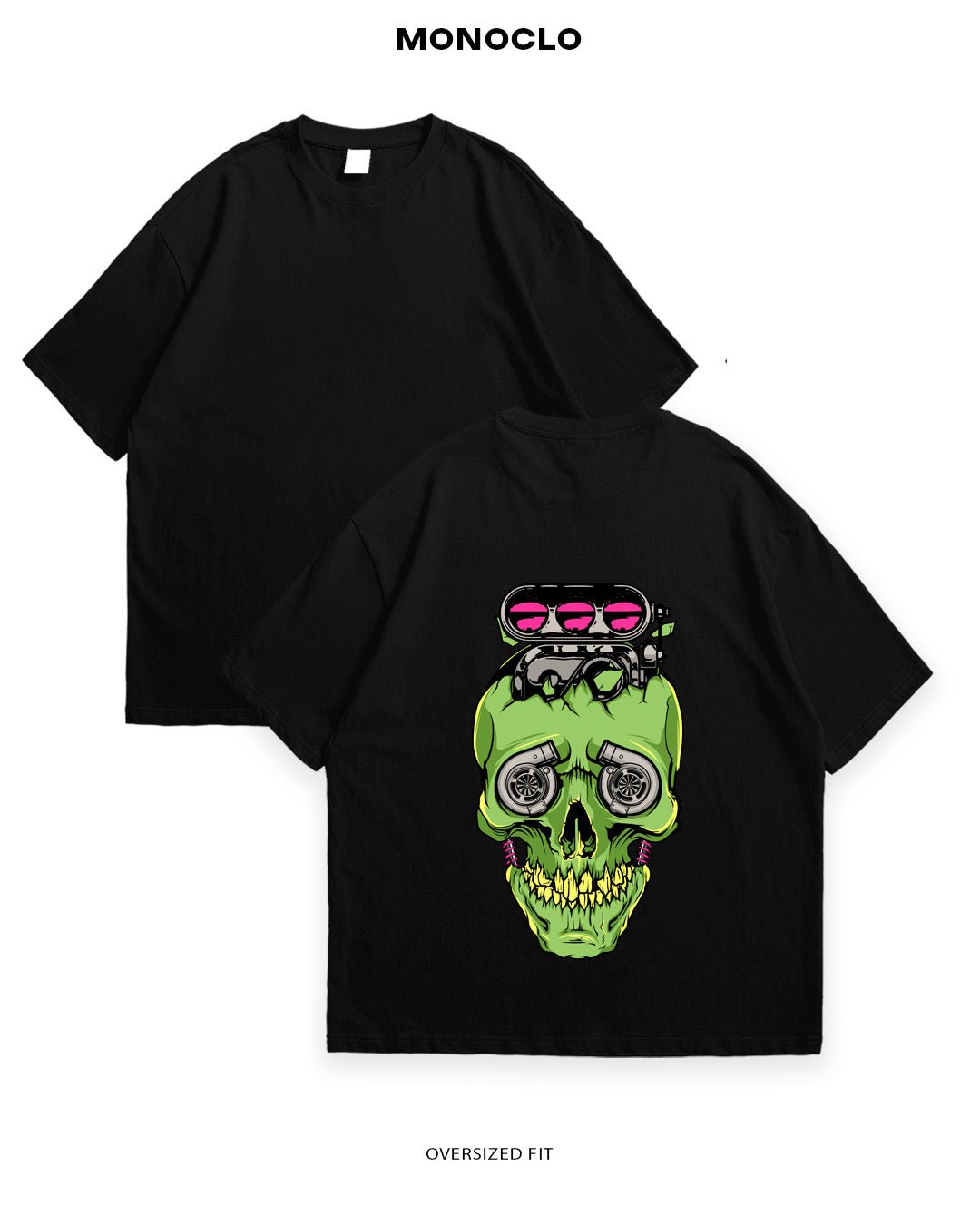 Футболка Monoclo Neon Turbo Skull - MONOCLO UA