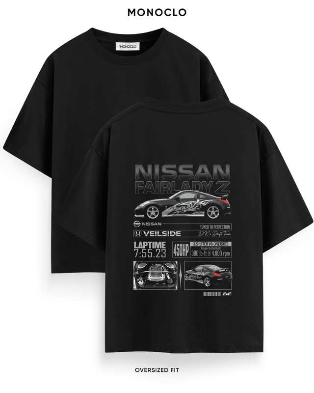 Футболка Monoclo Nissan Fairlady Z Veilside DK Drift Team – Чорний