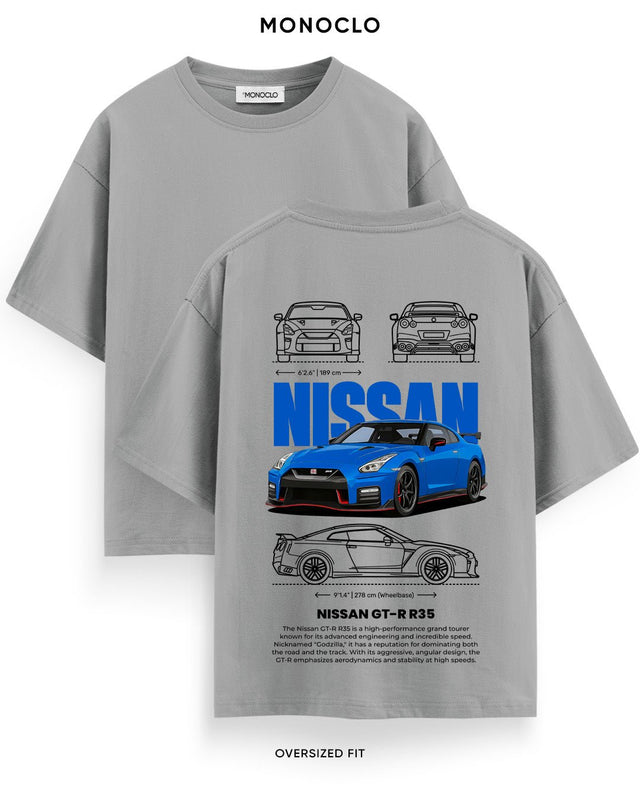 Футболка Monoclo Nissan GT-R R35 Blue