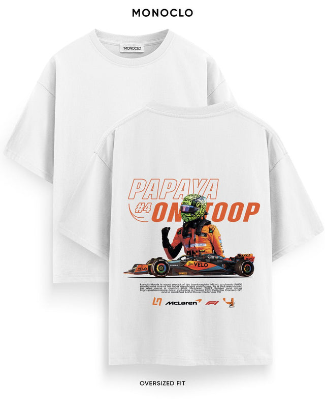 Футболка Monoclo Papaya On Top Lando Norris #4 F1