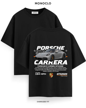 Футболка Monoclo Porsche 911 Carrera GTS 2025 – Чорний