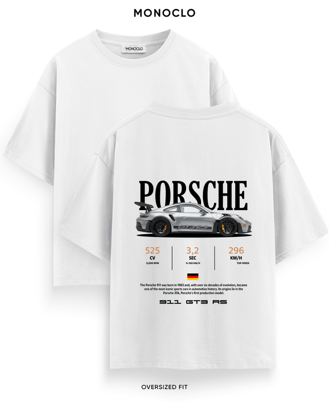Футболка Monoclo Porsche 911 GT3 RS Germany – Білий